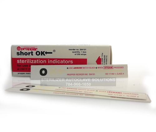 This is a box of Propper OK Steam Indicator Strips