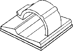 CORD CLIP (Pack of 10) RPI #ADC058 OEM Part #025-017-00