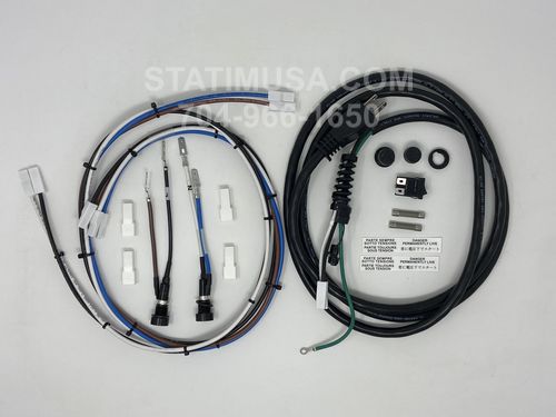 These are all the parts included in the Scican Bravo 17V and 21V Fuse Holders, Wire Harness, Power Cord OEM 95509199 package
