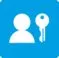 Icon used to represent user authentication and load release option