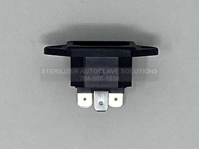 This is a Tuttnauer AC POWER CORD SOCKET ALL 120V/230V 6/91 & AFTER 02819993 top view.