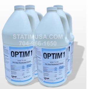 We sell Optim 1 One-Step Disinfectant Cleaner by the gallon