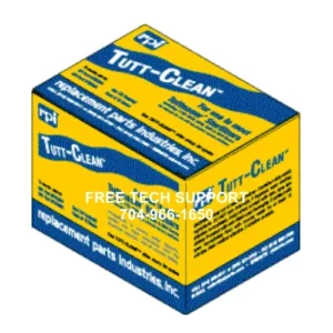 Box of 10 Packs of Tuttnauer TUTT-CLEAN autoclave cleaner RPI part TUC095 OEM CB0010