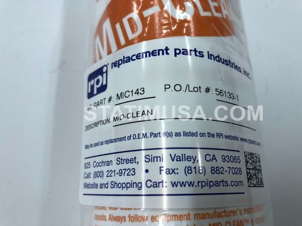 Midmark Midclean Cleaner Label