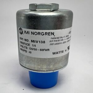 This is a MIDMARK M9 M11 (New Style) SOLENOID VALVE (FILL) RPI Part #MIV138.