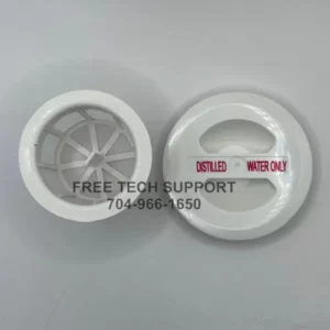 Scican Statim 5000 RESERVOIR CAP & FILTER RPI Part #SCK059 separated.