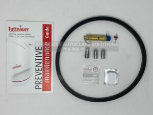 This shows the parts that belong in a Tuttnauer 2540EK Annual Preventive Maintenance Kit