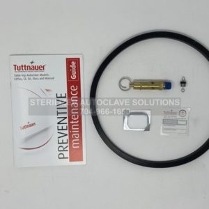 This shows the parts that belong in a Tuttnauer 2540M Annual Preventive Maintenance Kit