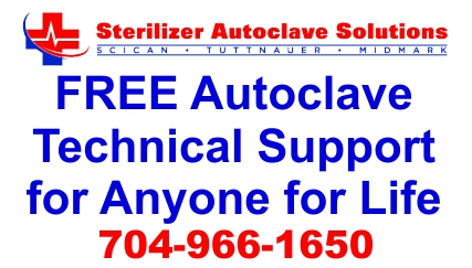 Sterilizer Autoclave Solutions offers FREE Autoclave Technical Support for Life to Anyone... even if you're not our customer.