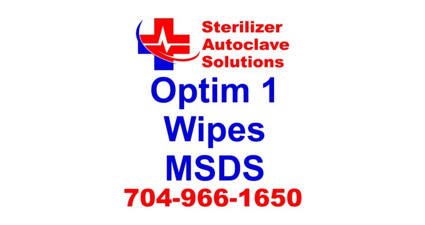 Disinfecting cleaner Optim 1 wipes are super safe for health and the environment. This msds shows the reasons why.