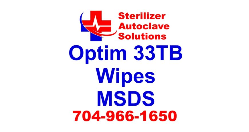 Disinfecting cleaner Optim 33TB wipes are super safe for health and the environment. This msds shows the reasons why.