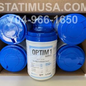 We sell Optim 1 One-Step Disinfectant Cleaner Wipes by the case