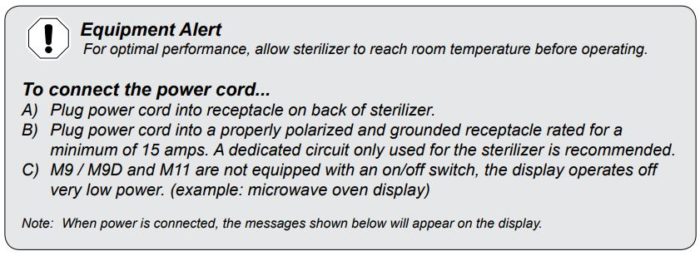Some help for optimal performance of your Midmark Ritter Self Contained Steam Sterilizer