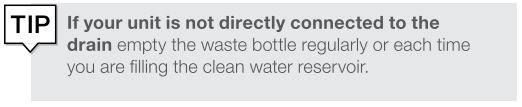 A tip about regularly emptying the wastewater bottle on a Statclave G4