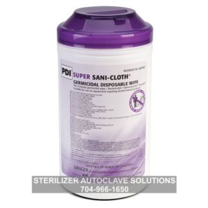 A full container of Extra Large Super Sani-Cloth Germicidal Disposable Wipes