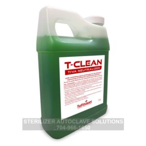 This is the front of a 1 liter bottle of Tuttnauer T-Clean Tiva Neutralizer