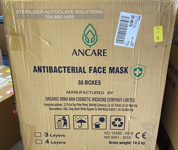 Disposable 3 Ply Class 1 Medical Face Mask Box 50