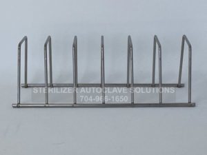 This is the side view of a Midmark M9 or M11 6 slot pouch rack.