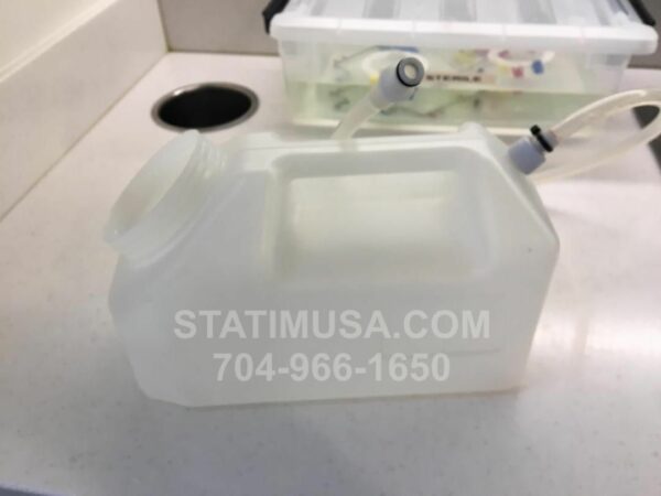 This is a 2500 ml Reservoir Fill Bottle OEM AOXP0010000 for the Scican Bravo 17V and 21V.