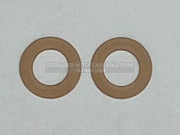 This is the bottom of the Midmark Heater Element Gaskets OEM H98137 that fit the Midmark M7, M9, and M11 autoclave sterilizers