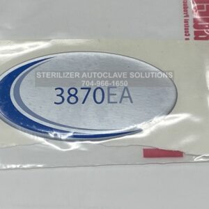 This is a Tuttnauer 3870EA autoclave door label