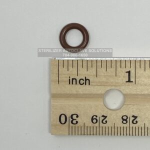 This is a NEW Tuttnauer Drain Valve 6mm Inner O-ring OEM 02610030 showing size