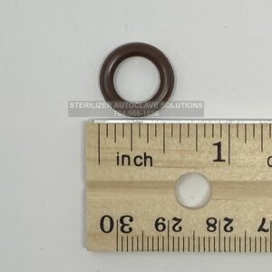 This is a NEW Tuttnauer Drain Valve 10mm Inner O-ring OEM 02610027 showing size.