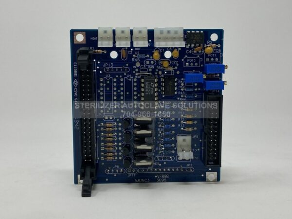 This is the front of a Tuttnaur PC Board (AJUNC-3) for the Tuttnauer Autoclave models listed in the description.