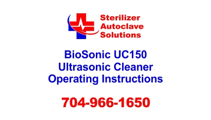 This article is on the BioSonic UC150 Ultrasonic Cleaner Instructions