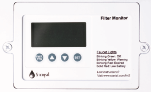 This is the filter monitor on the sterisil ac+