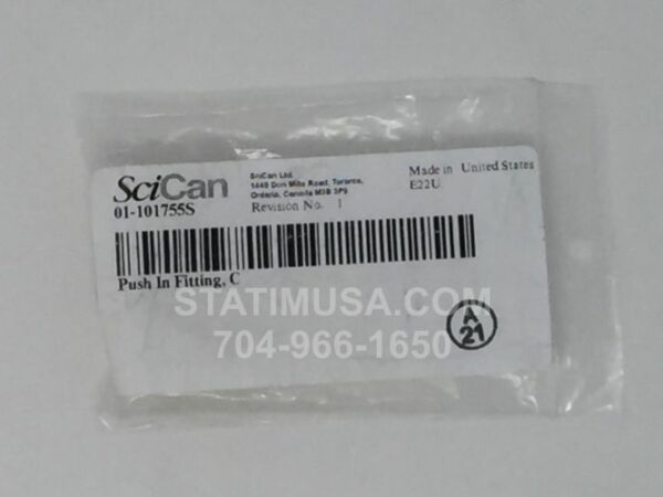 This is a Scican Statim 5000 Push In Fitting OEM 01-101755S in its original package