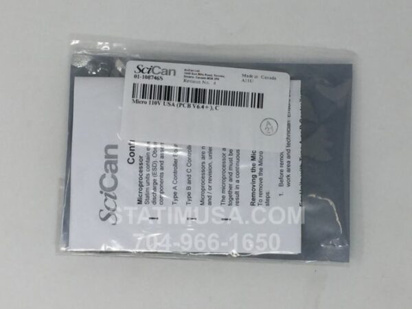 This is a Scican Statim 5000 Microprocessor 4XX Software OEM 01-108746S in its original packaging.
