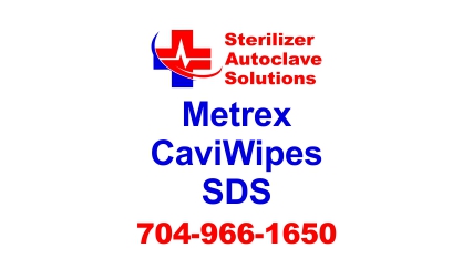 This article is the SDS sheet for Metrex CaviWipes disinfecting wipes.