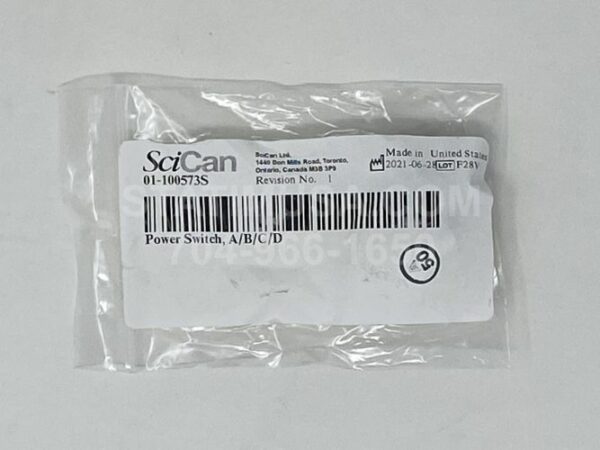 This is a SciCan STATIM 2000 – 5000 Power Switch OEM 01-100573S in the original package.