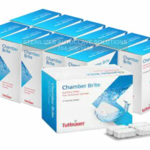 This is a case of 12 boxes of Chamber Brite cleaning tablets.