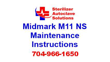 This article is taken from the installation guide for a Midmark M11 steam sterilizer.