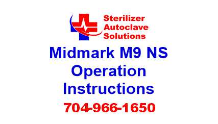 This article is taken from the installation guide for a Midmark M9 steam sterilizer.