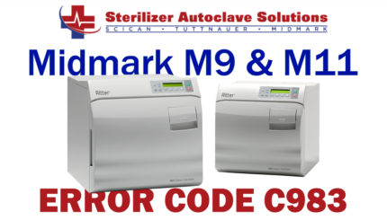 This article explains the possible causes and solutions to a Midmark M9-M11 New Style autoclave Error Code C983.