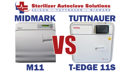 This article explains the difference between a Midmark M11 autoclave and a Tuttnauer T-Edge 11S autoclave.