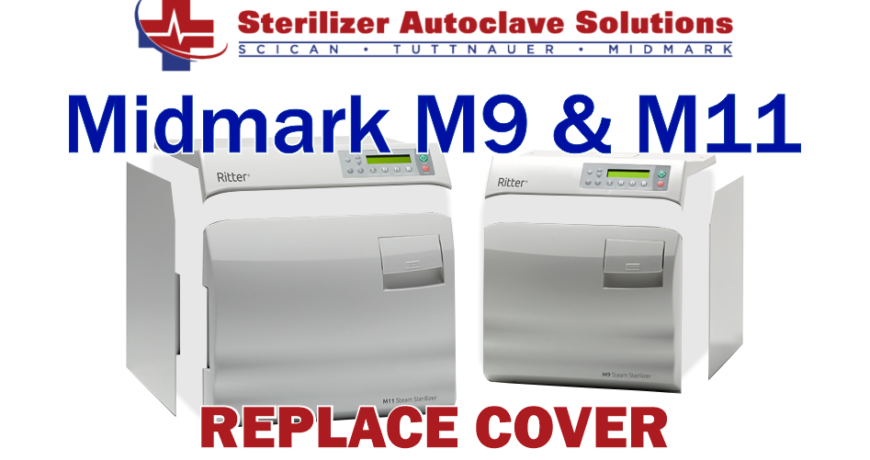 This article explains how to replace the cover of a Midmark M9-M11 New Style autoclave.