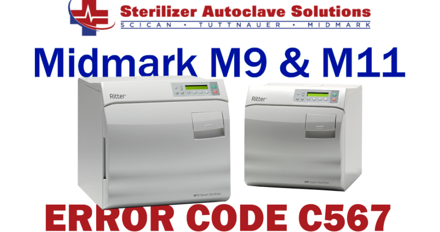 This article explains the possible causes and solutions to a Midmark M9-M11 New Style autoclave Error Code C567.