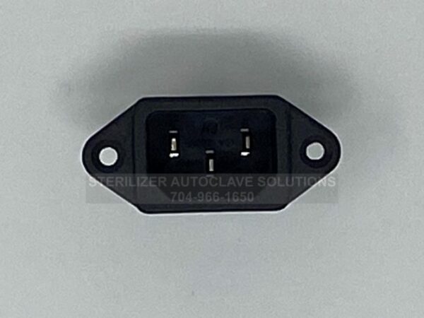 This is a Tuttnauer AC POWER CORD SOCKET ALL 120V/230V 6/91 & AFTER 02819993 front view.