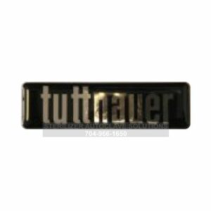 Tuttnauer Black and Silver Door Label OEM 02530001
