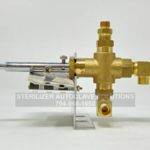 This is a Tuttnauer 1730MKV Multivalve w Switch – Short Shaft OEM CMT173-001 right side view.