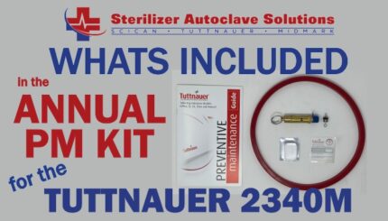 This is whats included in a Tuttnauer 2340M annual pm kit