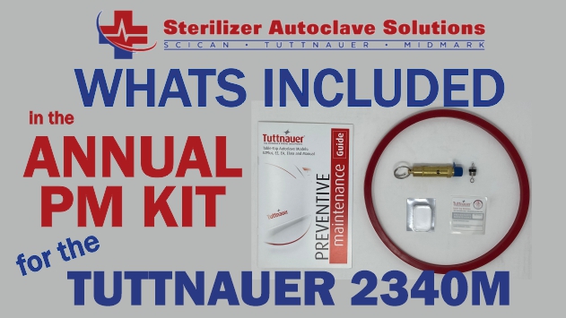 This is whats included in a Tuttnauer 2340M annual pm kit