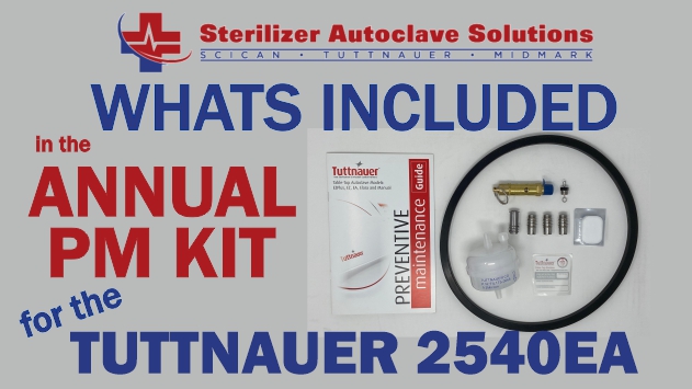 This is whats included in a Tuttnauer 2540EA annual pm kit