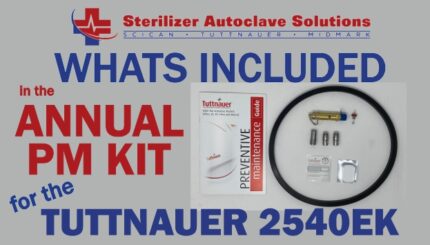 This is whats included in a Tuttnauer 2540EK annual pm kit.