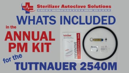 This is whats included in a Tuttnauer 2540M annual pm kit.