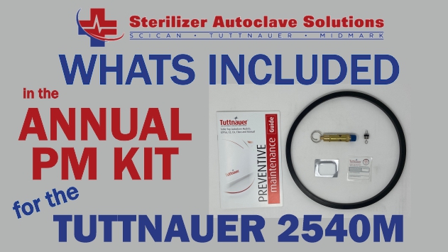 This is whats included in a Tuttnauer 2540M annual pm kit.
